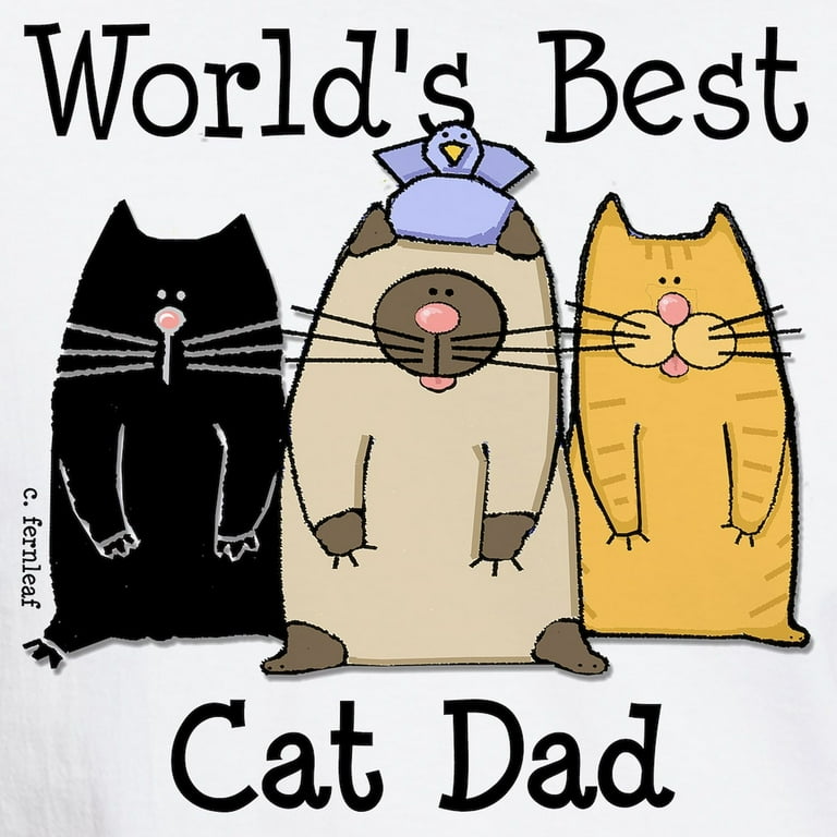 mens shirts world&#039;s best cat dad shirt