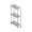 White#0, variant on 3 Tier Rolling Storage Cart Narrow Slim Kitchen Shelving with Wheels Narrow Space Rack Multi Tier Utility Cart Organizer for Bathroom Living Room Laundry Plastic Slim Fit White