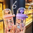 thumbnail image 2 of Drinking Cup with Whale Squirt, 260ml Cute Whale Cup Whale Fountain Tumbler, Reusable Sippy Cup Water Bottle with Straw, Leak Proof Weighted Straw Cups for Party, School, Beach, 2 of 10