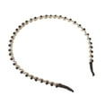 thumbnail image 5 of Unique Bargains 1pc Faux Crystal Hair Hoop Women Hairband Hair Accessories 0.20 Inch Wide Black, 5 of 7