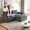 Grey, variant on 75" Flexible Combo Multi functional Cloud Modular Sofa, Modern Fabric Sofa Couch, Free Combination Upholstered Cloud Sofa with Corduroy Deep Seat for Living Room, Grey