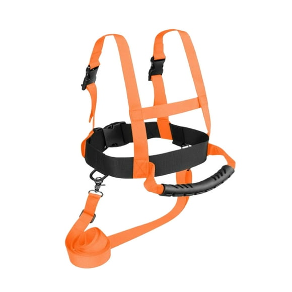 Naiovety Arnés de esquí para niños, correa de entrenamiento, Control de velocidad cuesta abajo, seguridad, fácil de colocar, correas Ropa Deportiva, Zapatos naranja