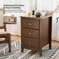 thumbnail image 5 of UBesGoo Upgraded White Nightstand with 3 Drawers, Modern Night Stands for Bedrooms with Metal Knobs, Wooden Bed Side Table/Night Stand for Small Spaces, College Dorm, Kids' Room, Living Room, 23.6in H, 5 of 9