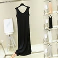 thumbnail image 5 of POIUYTR Women Summer Pajama Tank Dress Casual Scoop Neck Sleeveless Pj Maxi Dresses Loose Solid Color Nightgown, 5 of 6