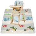 thumbnail image 4 of Threns Baby Splash Mat Non-slip High Chair Feeding Mat Waterproof Baby Splat Mat Cute Cartoon Baby Spill Mat High Chair Floor Mat, 4 of 9