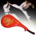 thumbnail image 2 of Almohadilla para Patada de Taekwondo, Objetivo Tkd, Almohadilla para Patadas, Entrenamiento de Artes Marciales, Objetivo de Patada de Cuero PU para Sa León de color rojo, 2 of 8