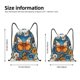 thumbnail image 2 of Fotbe Spring Butterfly Flowers Bolsa Mochila con Cordón Estampada, Bolsa de Gimnasio Deportiva, Bolsa Cinch, Bolsa con Cordón para Hombres y Mujeres-Medium, 2 of 6