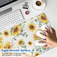 thumbnail image 4 of Sunflower Mouse Pad,Large Marble Mouse Pad,31.5*15.7in Stable Rubber Base Mousepad with Stitched Edges Waterproof Desk Mat for Work, Game, Office, Home, 4 of 5