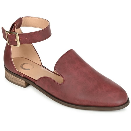 

Journee Collection Womens Loreta Wide Width Buckle Square Toe Loafer Flats