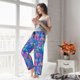 thumbnail image 5 of Balery Colorful Mushrooms Pantalones de pijama para mujer, pijamas ultraligeros, pantalones de estar por casa-Medium, 5 of 6
