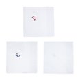 thumbnail image 3 of Umo Lorenzo Mouchoirs en Coton en Boîte avec Initiales de l'Alphabet (Lot de 3) (Hommes), 3 of 3
