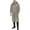 Grey, variant on Choomomo Unisex Mens Long Raincoat with Hood Zipper Front Overcoat Lightweight Raincoats Mechanical Workwear Dark Blue M