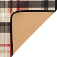 thumbnail image 3 of Yayeee Area Rugs for Living Room 5.2'x4' Non Slip Washable Bedroom Floor Carpet, Black Tartan, 3 of 5