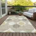 thumbnail image 6 of Addison Rugs Chantille Indoor/Outdoor Transitional Mid-century Modern Beige Washable Rectangle Rug, 2'6" x 3'10", 6 of 6