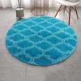 thumbnail image 1 of Round Rugs Soft Comfortable Fluffy Shaggy High Pile Rug For Living Room Bedroom, 1 of 5