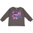 thumbnail image 3 of Inktastic 4th of July Fireworks Stars and American Flag Boys or Girls Long Sleeve Toddler T-Shirt, 3 of 5