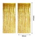 thumbnail image 2 of Xiao Hua Juego de 4 cortinas de lluvia con borlas brillantes negras de 1 m x 2,4 m, fondo fotográfico, ideal para cumpleaños, bodas, fiestas y eventos festivos., 2 of 5