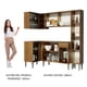 thumbnail image 5 of Cocina Integral Completa Esquinera 261cm Emilly Face Madesa 02 - Marrón Madesa GCEM261002, 5 of 10