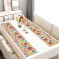 thumbnail image 2 of Pioneer Flower Floral Print Pattern Summer Placemats Table Placemats Set Of 6-Linen Kitchen Washable Placemats Table Mats 12x18 Inch Non-Slip Heat Resistant, 2 of 5