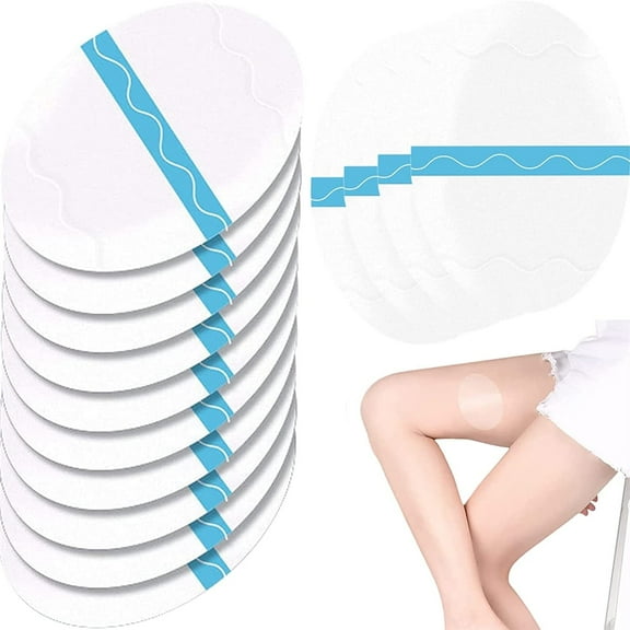 12 Pcs Invisible Body Anti-Friction Pads,Anti-Chafing Sticker,Inner Thigh Anti-Wear Patch, Self-Adhesive Thigh Patch Disposable Ultra-Thin Invisible Thigh Inner Anti-Chafing Paste for Thigh Inner