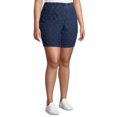 thumbnail image 6 of Just My Size Women's Plus Elastic Waist Stretch Bermuda Shorts, 6 of 7