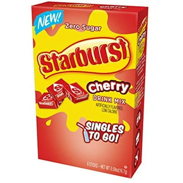 Starburst Cherry Singles To Go Drink Mix, 0.59 Oz, 6 Ct