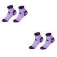 thumbnail image 4 of Eigraketly Calcetines al aire libre Mujeres Hombres Elástico Camping Senderismo Pesca Calcetines que absorben la humedad, verde y morado oscuro y M verde morado oscuro METRO 2piezas Eigraketly CBP501050, 4 of 5