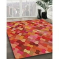 thumbnail image 3 of Ahgly Company Machine Washable Indoor Rectangle Transitional Ferrari Red Area Rugs, 2' x 5', 3 of 7