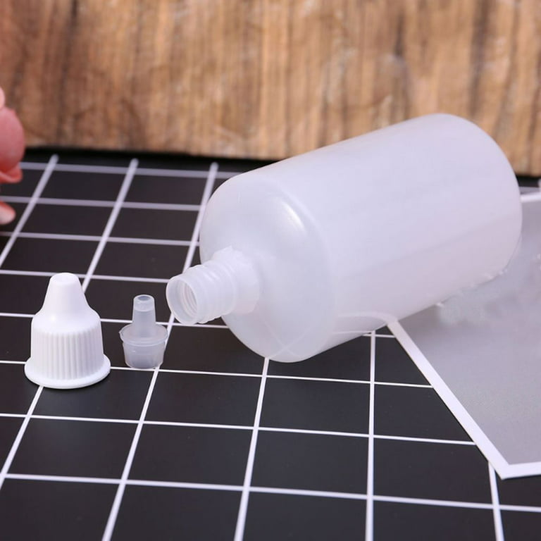 1/5pcs 5/10/15/20/50/100ml Scrapbooking Eye Dropper Liquid Sample Empty  Plastic Squeeze Bottle Paper Quilling Glue Applicator 15ML-5PCS 
