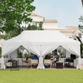 thumbnail image 2 of Laijoy 10 x 20FT Pop up Canopy with 6 Sidewalls, Outdoor Canopy Tent with Zippered Entrances, Windows, Carrying Bag, 2 of 9