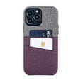 thumbnail image 4 of Dockem iPhone 13 Pro Max Luxe M2 Wallet Card Case with Built-in Metal Plate [Maroon/Grey], 4 of 9