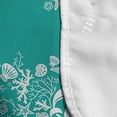 thumbnail image 4 of Sea Animals Microwave Oven Cover, Dolphins Flowers Sea Floral Pattern Starfish Coral Seashell Composition, Water Resistant Organizer with Pockets for Kitchen, 36" x 12", Sea Green White, by Ambesonne, 4 of 4