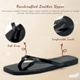 thumbnail image 5 of Womens Square Flip Flops, Patent Leather Flat Sandals with Memory Foam Insole, Non-Slip Lightweight Minimalist Open Toe Summer Vacation Dressy Beach Essentials Slippers, 5 of 7