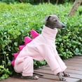 thumbnail image 3 of HQREA Italian Greyhound Onesie Clothes Whippet Dog Dinosaur Costume Pajamas for Large Dogs, 3 of 6