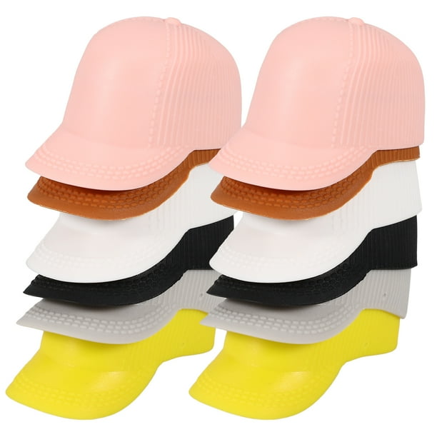 BRIGHTFUFU 12 Uds. Gorro con visera en miniatura, gorro para muñeca, sombrero para muñeca, sombrero para el sol, accesorio para muñeca