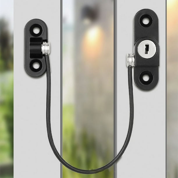 Cerradura de seguridad antirrobo Cerradura de ventana de protección infantil multipropósito Fácil de usar JShteea El nuevo