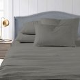 thumbnail image 2 of Spirit Linen Home - Queen Vintage Washed Gray Sheet Set, 2 of 4