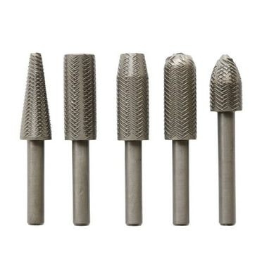 5PCs Metal Cutter Drill Bits Rotary Bits Rasp For Steel Grinding Carving