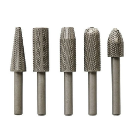 

5PCs Metal Cutter Drill Bits Rotary Bits Rasp For Steel Grinding Carving