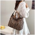 thumbnail image 3 of PRIYAL Leopard Tote Bag for Women Nylon Shoulder Handbag Crossbody Bag | Lightweight Leopard Print Tote Handbag for Travel Work, 3 of 7