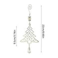 thumbnail image 3 of AuroraX Christmas Decoration Silver Hanging Decorative Modern Keepsake Ornaments Neutral Snowflake & Bells & Explosion Star for Party,Christma Tree,Window Decor, 3 of 6