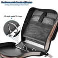 thumbnail image 5 of Water-Resistant 3-Ring Binder Organizer with Multiple Pockets Zipper Binder Bag for Office Gorgeous Colors Butterfly, 5 of 8