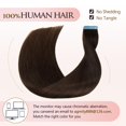 thumbnail image 2 of Extensiones de cabello AGMITY 100% cabello humano Remy con cinta adhesiva, 45 cm, 2 of 6