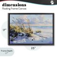 thumbnail image 4 of Stupell Industries Coastal Grassy Sand Dunes Beach Black Floating Frame Canvas Art, 25 x 17, by Gina Kelly, 4 of 8