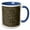 Blue/White, variant on 3drose, Black, Gray, and Image of Gold Moroccan Pattern, 11oz Mug