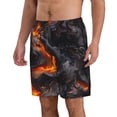 thumbnail image 2 of Kdxio Molten Lava Abstract Flow Pattern Mens Casual Shorts - Drawstring Summer Beach Sports Shorts for Men, 2 of 5