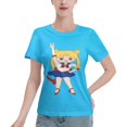 thumbnail image 1 of T-Shirt Basique à Manches Courtes pour Femmes Édition Sailor Moon Q Tsukiha, 1 of 6