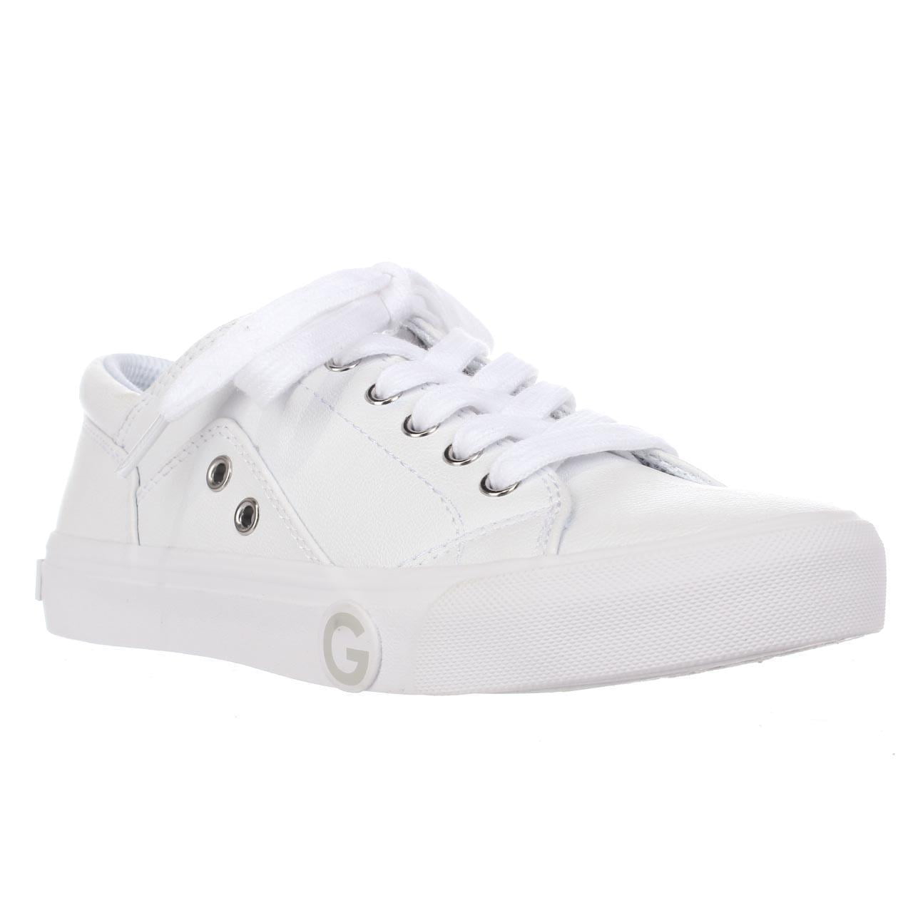 ladies white guess trainers