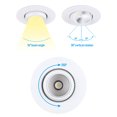 thumbnail image 3 of 8 Pack 6" LED Gimbal Recessed Light Dimmable, 12W Swivel Eyeball Downlight, CRI90, ETL Listed, 2700K Soft White, 3 of 9