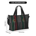 thumbnail image 3 of Travel Duffle Bag Mexico-America-Flag Weekender Overnight Gym Tote Shoulder Bag Workout Duffel Bag For Women Men, 3 of 6